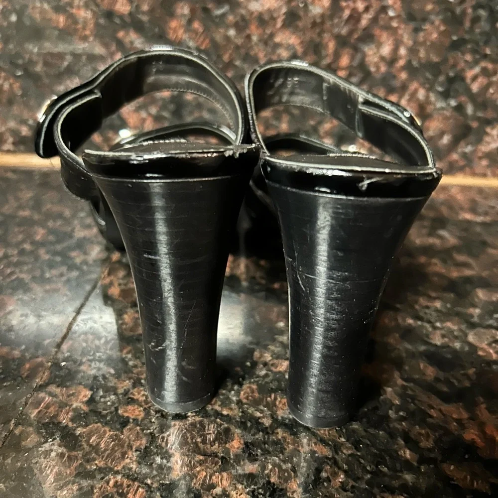2 pair vintage Y2K Brighton leather heeled sandals 10